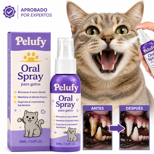 Spray Dental Para Gatos Pelufy